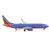 Boeing 737 MAX 8 Commercial Aircraft "Southwest Airlines" Canyon Blue w/Red Stripes 1/400 Diecast Model Airplane by GeminiJets - 2 of 4