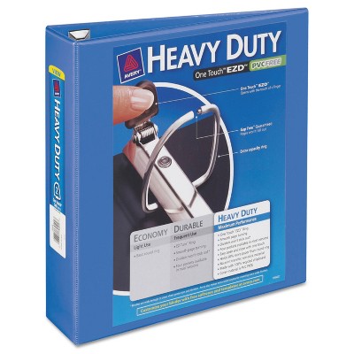 Avery Heavy-Duty View Binder w/Locking 1-Touch EZD Rings 2" Cap Periwinkle 17597