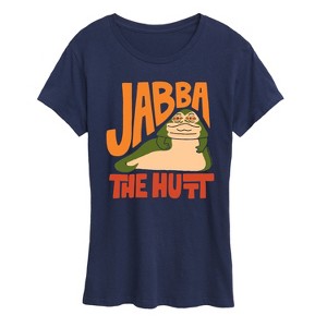 Women's - Star Wars - Doodle Jabba Hutt Short Sleeve Graphic T-Shirt - 1 of 4