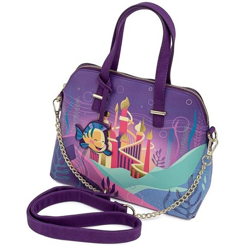 Disney Loungefly Disney The Little Mermaid Ariel Castle Crossbody Purse