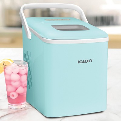 Aqua Portable Self-Cleaning Countertop Ice Maker with Handle