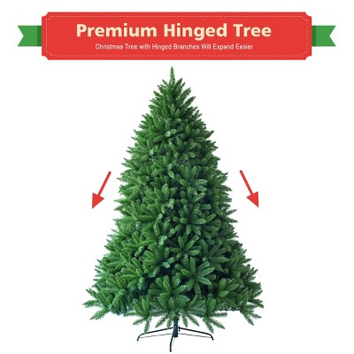 5ft Green PVC Artificial Fir Christmas Tree with Lights