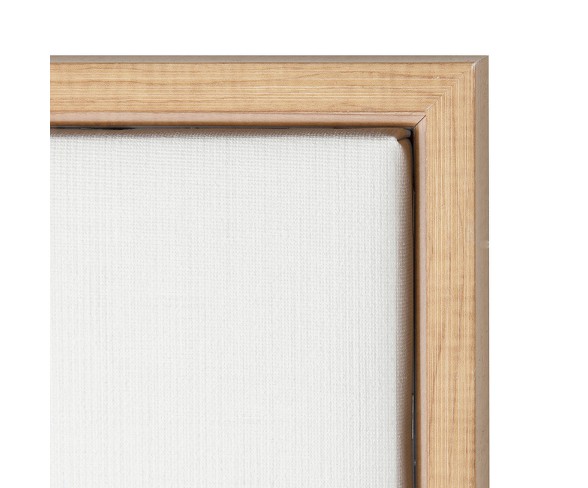 Elephant Framed Canvas Art Natural (24"x18") - Uniek