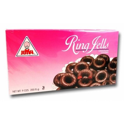 Joyva Chocolate Covered Raspberry Ring Jells - 9oz