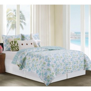 C&F Home Delray Beach Coastal Seashell Quilt Set  - Reversible and Machine Washable - 1 of 4