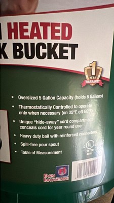 Heated Bucket 5 Gallon