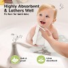 6-Pack Soft Baby Washcloths, Viscose from Bamboo - Kids, Newborn Bath Towels, Infant Shower, Toddler Reusable Face Towel,10x10 - 3 of 4