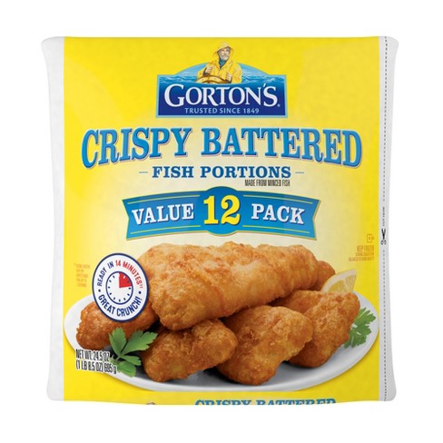 Gorton's Crispy Battered Fish Portions - Frozen - 24.5oz/12ct : Target