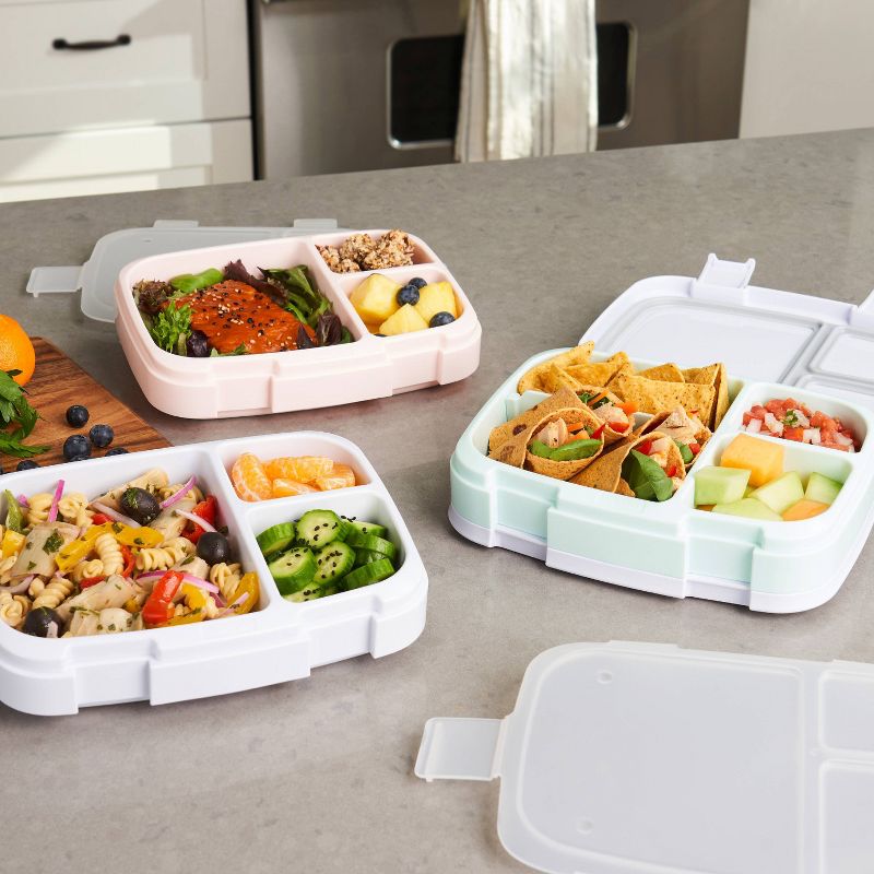 Bentgo Fresh 3pk Reusable 3 Compartment Containers for Prepping, Microwave &#38; Dishwasher Safe, 3 of 9