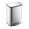 Stainless Steel Garbage Can with Lid, Step-On Pedal and Inner Bucket - 2 of 4