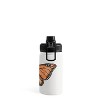 Avenie Monarch Butterfly Orange Water Bottle - Society6 - 3 of 4
