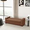 Christopher Knight Home Clark Modern Faux Leather Rubberwood Upholstered Ottoman - 2 of 4