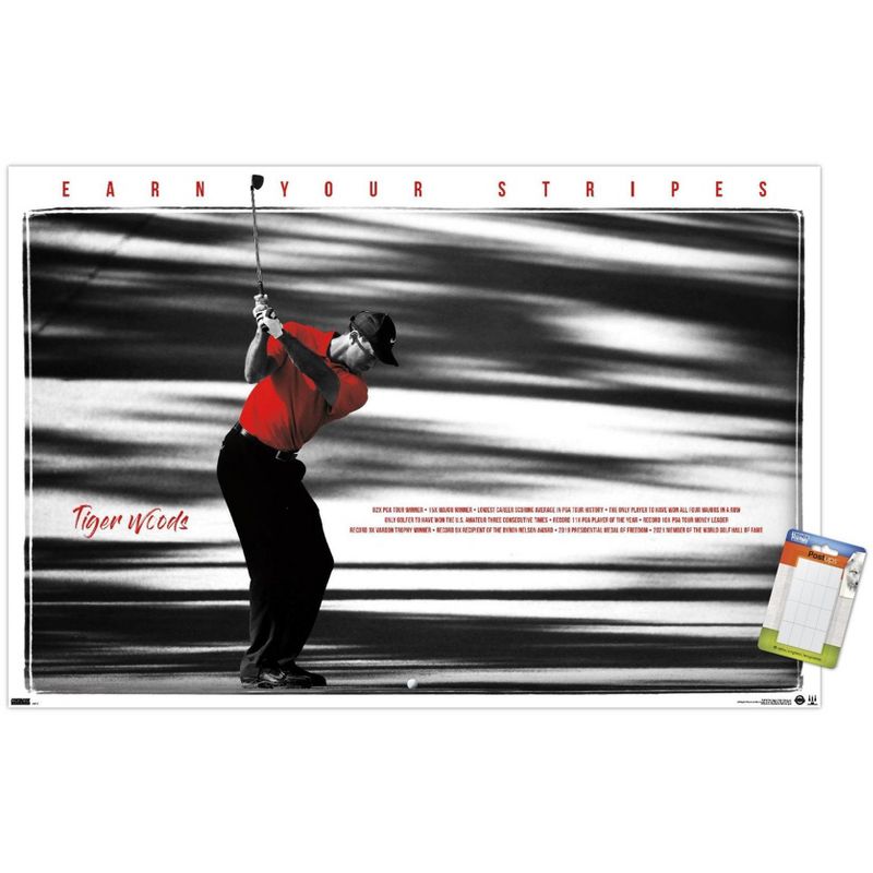Trends International Tiger Woods - Earn Your Stripes Unframed Wall Poster Prints, 1 of 7