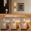 CityFurn Modern 2-Light Wall Sconces with Clear Glass Shades - 3 of 4