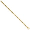 Black Bow Jewelry 5mm 14K Yellow Gold Solid Fancy Link Chain Bracelet, 8.5 Inch - 2 of 3