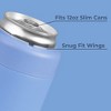 HydroJug Can Cooler - 2-in-1 Insulated Can Cooler Cup 12oz - Stainless Steel, Non-Slip Rubber Base, Screw-Top Lid - 3 of 4