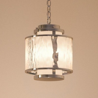 Urban Ambiance Luxury Art Deco Deco Pendant Light,  12.75"H x 8.75"W,  Brushed Nickel Finish, UHP2090