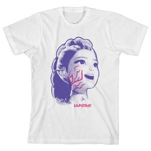 KPop Demon Hunters Big Face Rumi Youth White Crew Neck Short Sleeve T-shirt - 1 of 3