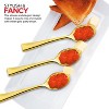 Stock Your Home 4-Inch Mini Disposable Plastic Spoons, Gold (80 Pack) - 4 of 4