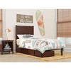 AFI Furnishings NoHo Platform Bed T with Drawers AW - 2 of 4