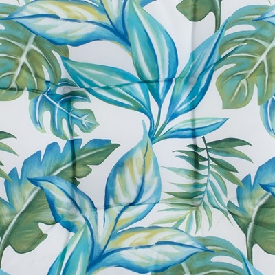 The Lakeside Collection Printed Outdoor Cushion Collection - Blue Floral Wicker Settee