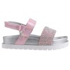 bebe Girls' Sandals - Cute and Sparkly Toddler Girls' Summer Shoes, Perfect Beach Sandals for Toddlers - 2 of 4