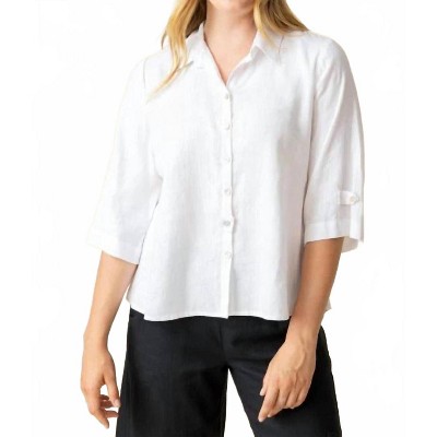 Women's Linen Solid Everything Shirt - habitat