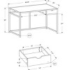 INFURNIC Desks 42"L Modern Computer Desk with Storage Drawer and Slender Metal Frame for Small Office, Brown, 42.25"*20"*30" - 2 of 4