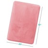 Hearth & Harbor Bathroom Rugs, Ultra Soft Velvet Memory Foam Bath Mats with PVC Backing - 3 of 4