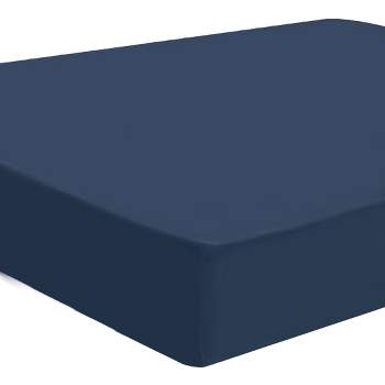 Piccocasa Waterproof Fitted Sheet Elastic Band 14' Deep Mattress Protector  Cover 1 Pc Navy Blue Queen 60x80x14 : Target