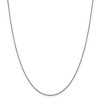 Black Bow Jewelry 1.5mm 14k White Gold Diamond Cut Solid Rolo Chain Necklace - 3 of 4