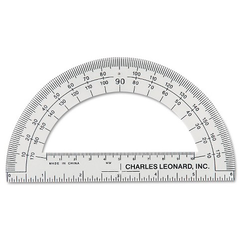 charle plastic open center protractor target