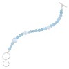 Silpada 'Soft Terrain' Sterling Silver Aquamarine and Selenite Beaded Bracelet, 7.5" - 2 of 4