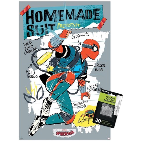 Trends International Marvel Animations' Your Friendly Neighborhood Spider-Man - Homemade Suit Unframed Wall Poster Prints - image 1 of 4