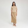 Women's Mixed-Media 1/2 Sleeve Dress - A New Day™ - 3 of 4