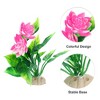 Unique Bargains Fish Tank Aquarium Decorations Plants Aquarium Decorations PE Ceramics Plants 5.91" - 3 of 4