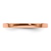 Black Bow Jewelry 2mm 14K Rose, White, or Yellow Gold Lightweight Flat Standard Fit Band - 3 of 4