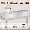 NSF Certified Stainless Steel Work Table,48*24*35inch Bilayer Table with Adjustable Undershelf - 2 of 4