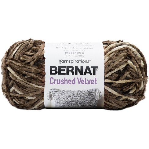 Bernat crushed velvet yarn coffee hot sale