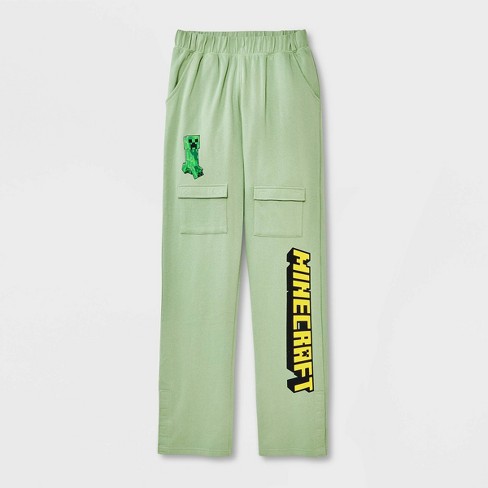 Boys' Minecraft Adaptive Jogger Pants - Green Xxl : Target