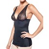 Body Beautiful Shapewear Smooth and Silky Slimming Top with feminine Lace bust detail Nylon - 2 of 4