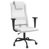 vidaXL Office Chair White Mesh Fabric and Faux Leather - 2 of 4