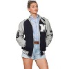 Members Only Women's Oversized Varsity Jacket - 2 of 4