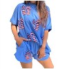 Women's America and Flip Flops Sequin Shorts - FANTASTIC FAWN - 3 of 3