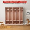 5-Section Classroom Coat Locker, 10 Cubbies for Classrooms, Daycare Cubby with 4 Casters - 2 of 4