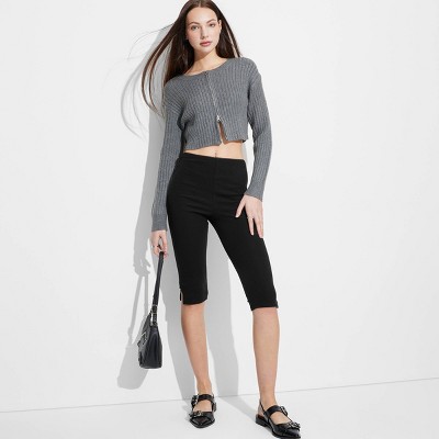 Women's Mid-Rise Knit Capri Pull-On Pants - Wild Fable™