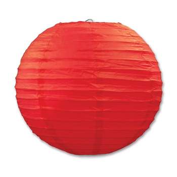 Beistle 9 1/2" Paper Lantern Red 6/Pack 54570-R