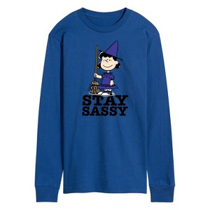 Men's - Peanuts - Lucy Stay Sassy Long Sleeve Graphic T-Shirt - 1 of 4