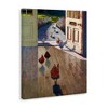 Stupell Industries Chickens Strolling Through Farmhouse Doorway Contemporary Strokes Canvas Art - 2 of 4