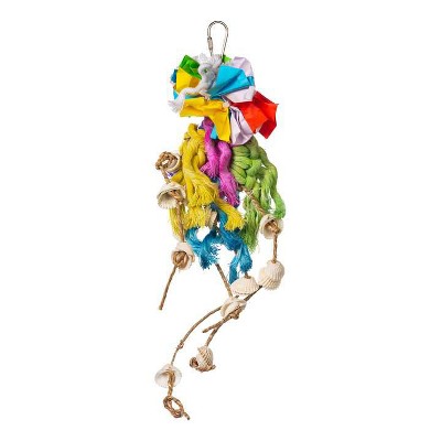 Prevue Pet Products 62603 Calypso Creations Ropes and Shell Ring Bird Toy